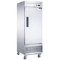 D28R Single Door Commercial Refrigerator in Stainless Steel