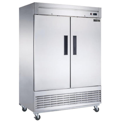 D55R 2-Door Commercial Refrigerator in Stainless Steel