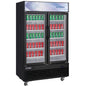DSM-33R Commercial Glass Swing 2-Door Merchandiser Refrigerator