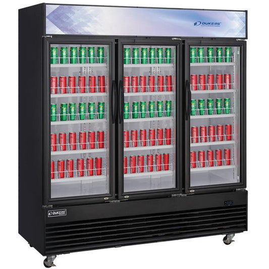 DSM-69R Commercial Glass Swing 3-Door Merchandiser Refrigerato