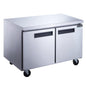 DUC36F 2-Door Undercounter Freezer in Stainless Steel