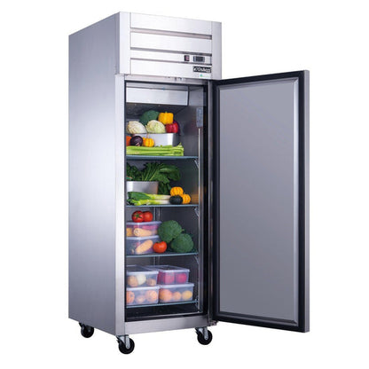 D28AR Commercial Single Door Top Mount Refrigerator in Stainless Steel