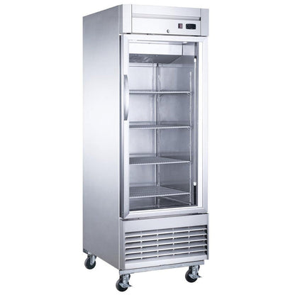 D28F-GS1 Bottom Mount Glass Single Door Commercial Reach-in Freezer
